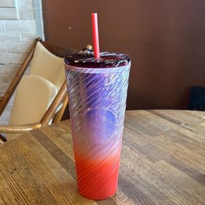 Starbucks Iridescent Purple and Red Tumbler